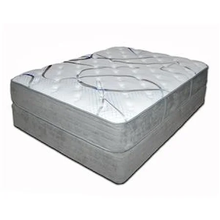 Queen 12.5" Firm Mattress and Wood Eco Base Foundation